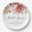 Search for rustic bridal shower plates Floral