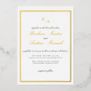 Search for gold foil border invitations Calligraphy