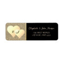 Search for deluxe return address labels Faux gold