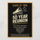 Search for 50th high school reunion invitations Retro