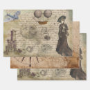 Search for steampunk wrapping paper Old