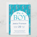 Search for seahorse invitations Blue