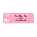 Search for pink lace return address labels White