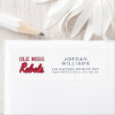 Search for college football return address labels Ole miss