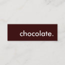 Search for white chocolate business cards Brown