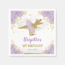 Search for purple and gold napkins For kids