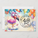 Search for flamingo 40th birthday invitations Party