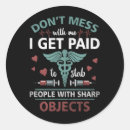 Search for funny people stickers Nurse