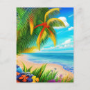 Search for beach scene postcards Palm trees