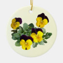 Search for pansy christmas tree decorations Yellow