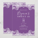 Search for purple and white invitations Lilac