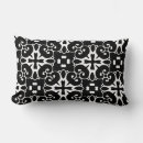 Search for modern floral cushions Black and white