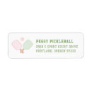 Search for pickleball return address labels Green