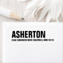 Search for last name return address labels Typography