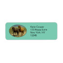 Search for brown animal return address labels Horse