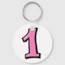 Search for 1st birthday key rings Pink