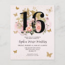Search for garden sweet 16 invitations Blush pink
