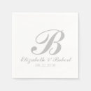 Search for silver napkins Monogrammed