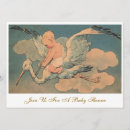 Search for vintage stork invitations Boy
