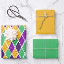 Search for harlequin wrapping paper Mardi gras