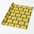 Search for bumble bee baby shower wrapping paper Black