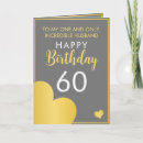 Search for elegant 60th birthday cards Gold