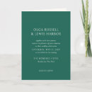 Search for simple emerald green wedding invitations Elegant