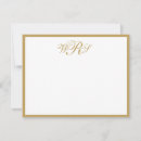 Search for gold borders note cards Elegant