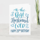 Search for 29th birthday cards Typography