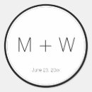 Search for initial wedding stickers Minimalist