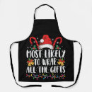 Search for wrapping aprons Santa