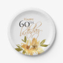 Search for yellow flower plates Birthday