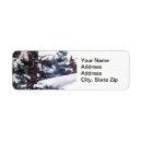 Search for weathered wood return address labels Watercolor