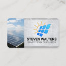 Search for solar business cards Technician