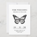 Search for black butterfly invitation invitations Modern