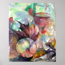 Search for wine red posters Watercolor