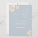 Search for leaf baby shower invitations Blue