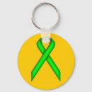 Search for green ribbon key rings Lime