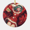 Search for kawaii christmas tree decorations Santa