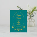 Search for gold foil save the date postcards Rose