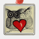 Search for lovebird christmas tree decorations Owls