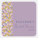 Search for purple and yellow stickers Bridal shower