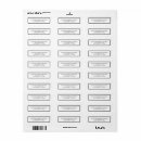 Search for pre addressed return address labels White