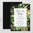 Search for palm leaves save the dates Island