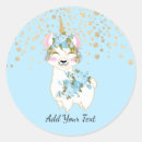 Search for blue unicorn stickers Gold