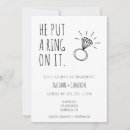 Search for he put a ring on it invitations Funny