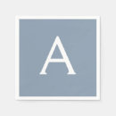 Search for dusty blue napkins Monogrammed