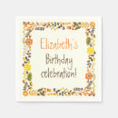 Search for vintage floral napkins Orange