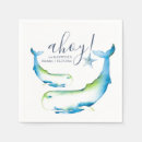 Search for blue whale napkins Ocean