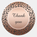 Search for leopard print thank you stickers Gold